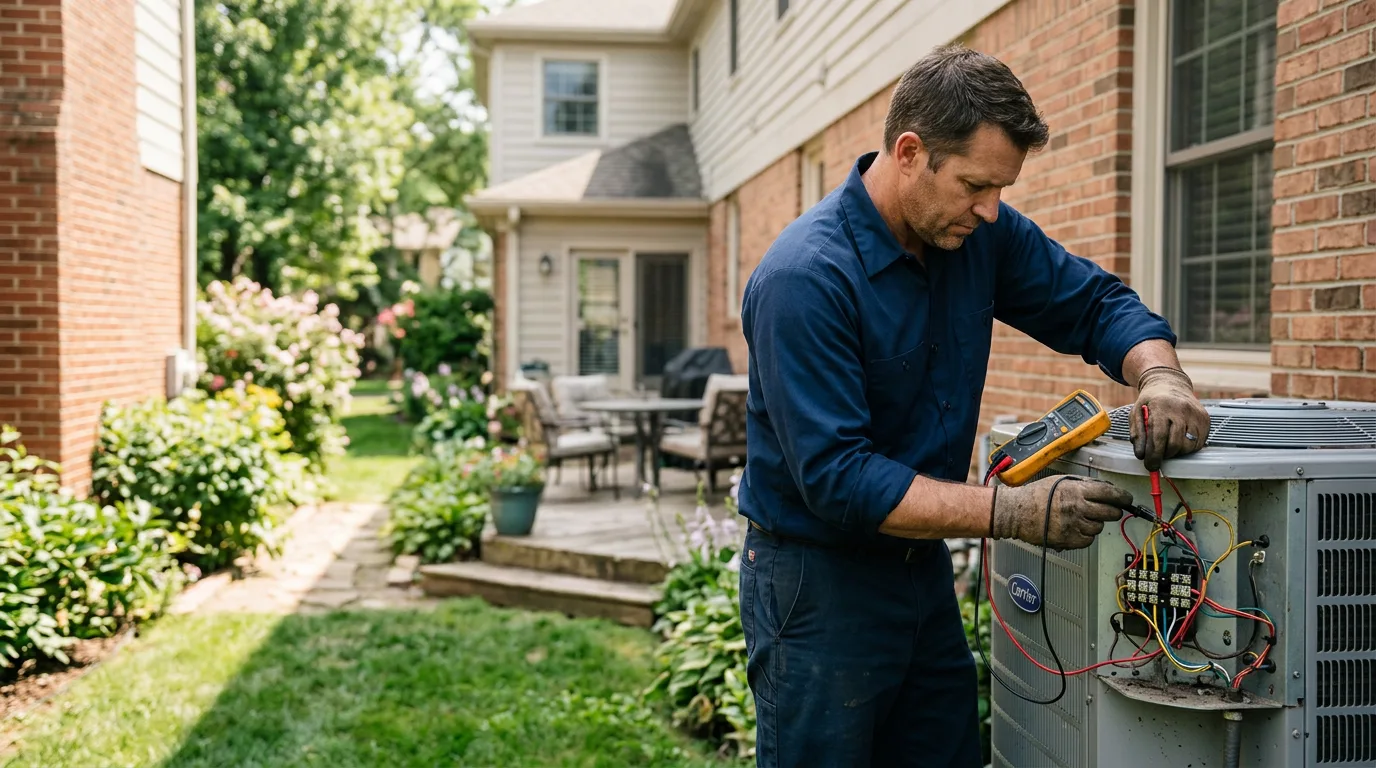 HVAC technician working near Beverly, MA